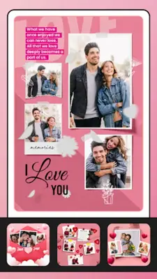 Love Photo Frame Collage Maker android App screenshot 3